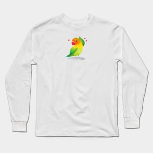 Lovebird with little hearts Long Sleeve T-Shirt